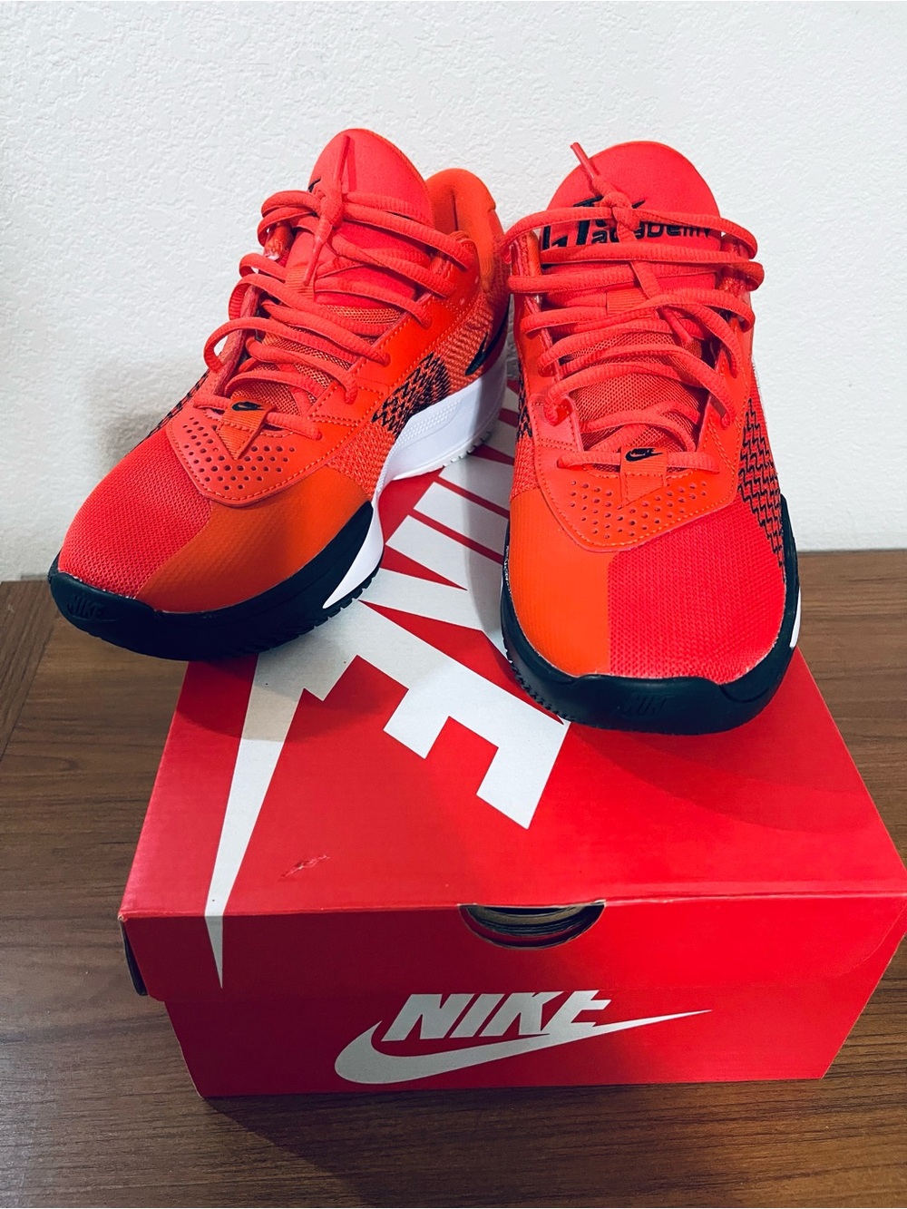 Nike Kids Red and Black Athletic Sneakers